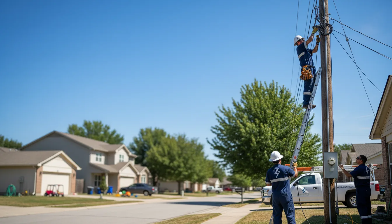 Residential electrician providing installation services in Lewistown, MO